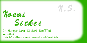 noemi sitkei business card